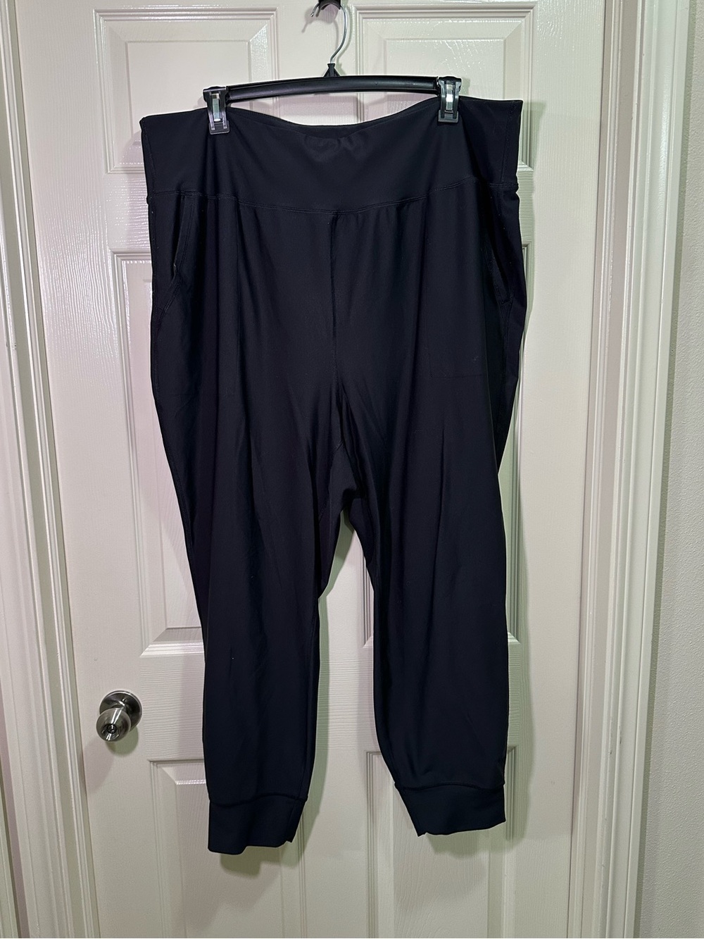 Old Navy Powersoft High Rise Joggers Plus Size 3X Black Active Workout Athletic